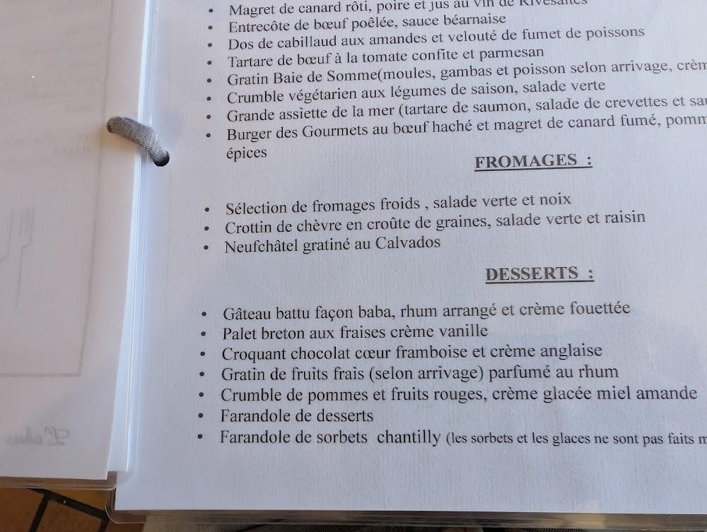 La Gare Aux Gourmets - Menu Image 4